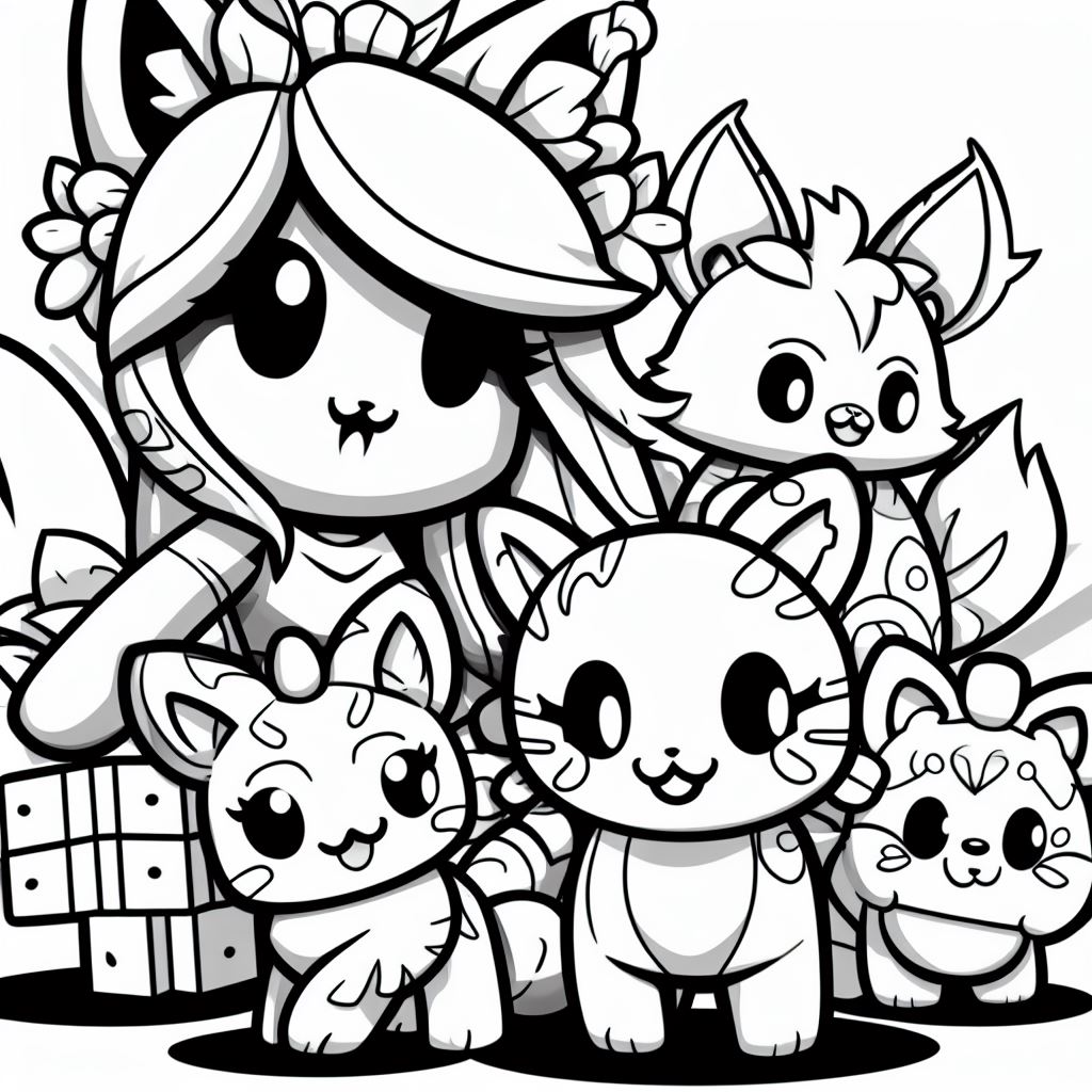 Roblox Kitty Companions For Coloring
