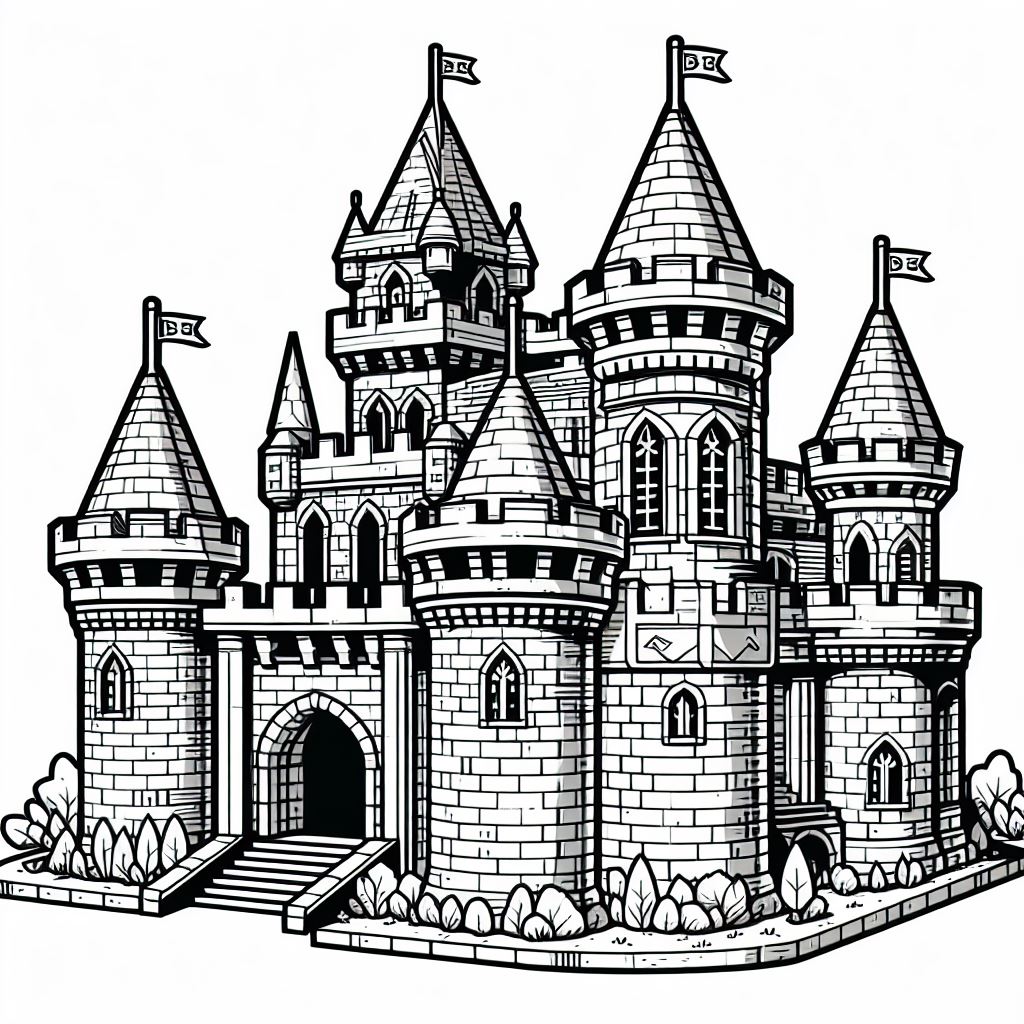 Roblox Castle coloring