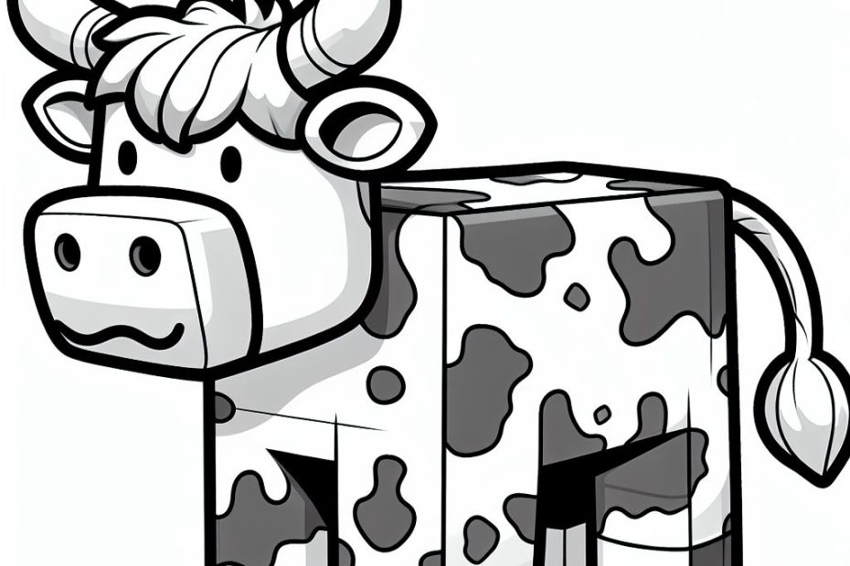 Roblox cow coloring