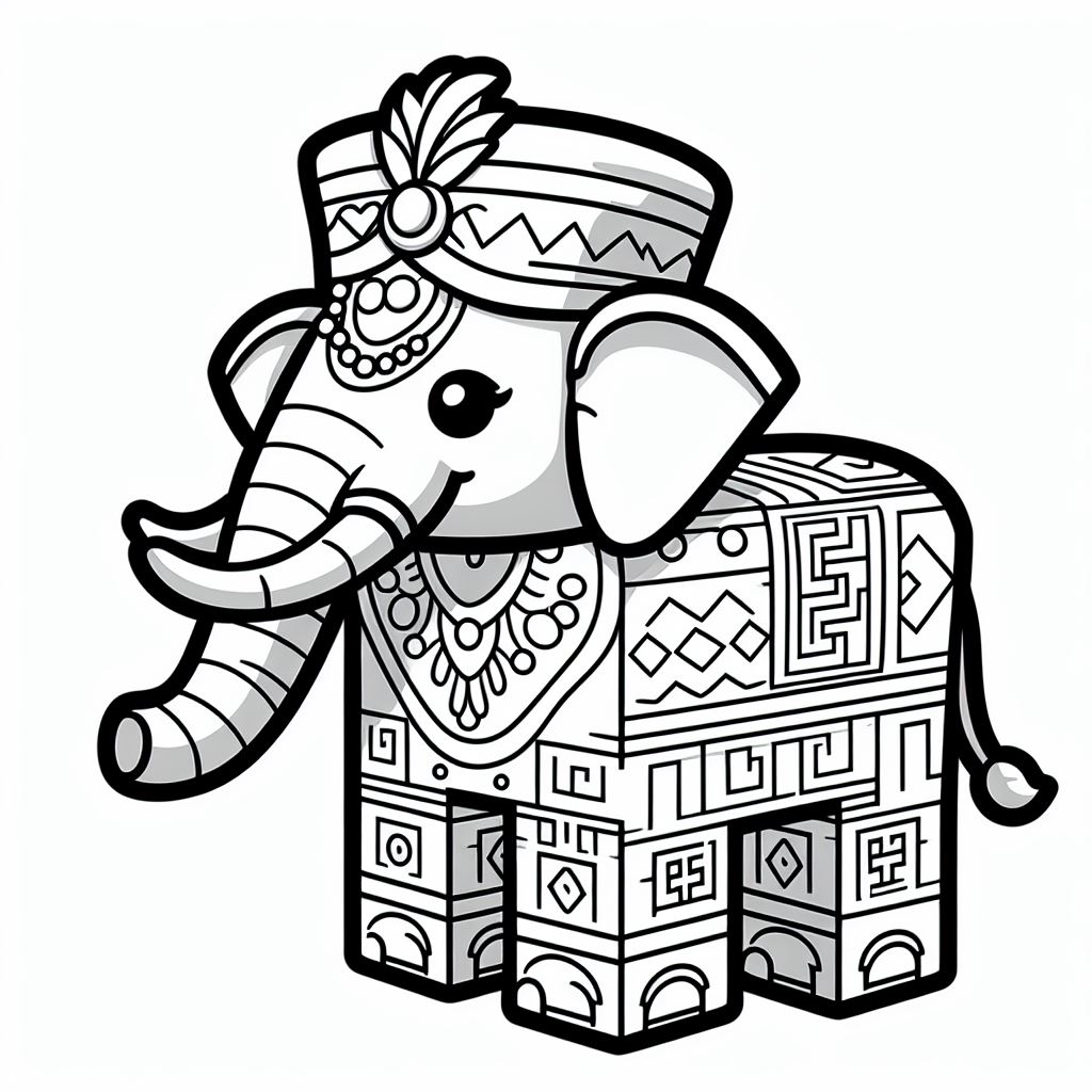 Roblox elephant coloring