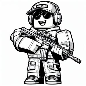 Roblox Operator Soldier for Coloring - Sim Play Land